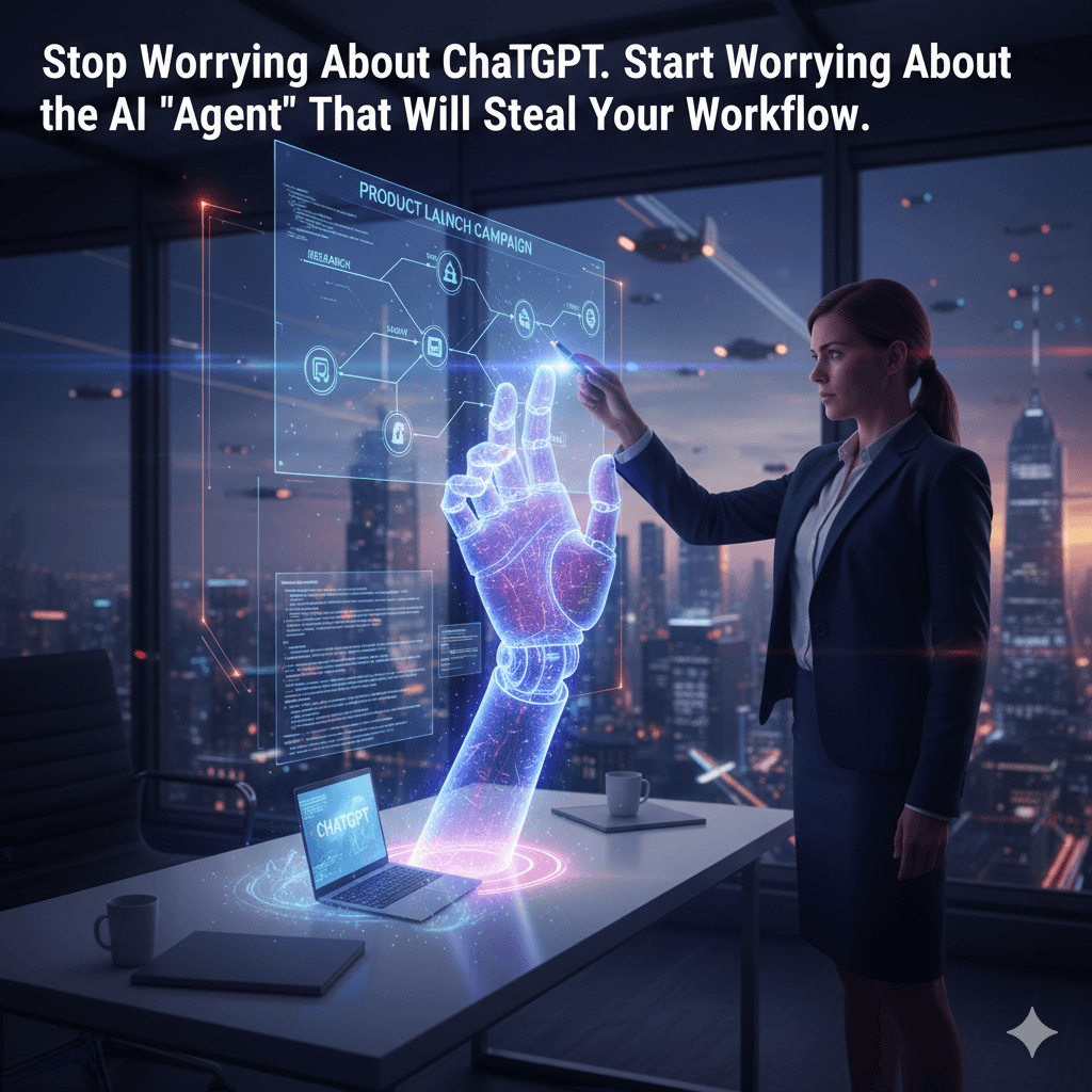 Stop Worrying About ChatGPT. Start Worrying About the AI Agent That Will Steal Your Workflow.