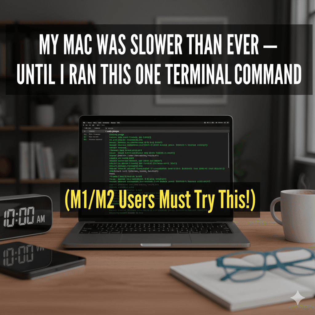 🚀 “My Mac Was Slower Than Ever — Until I Ran This One Terminal Command (M1/M2 Users Must Try This!)”